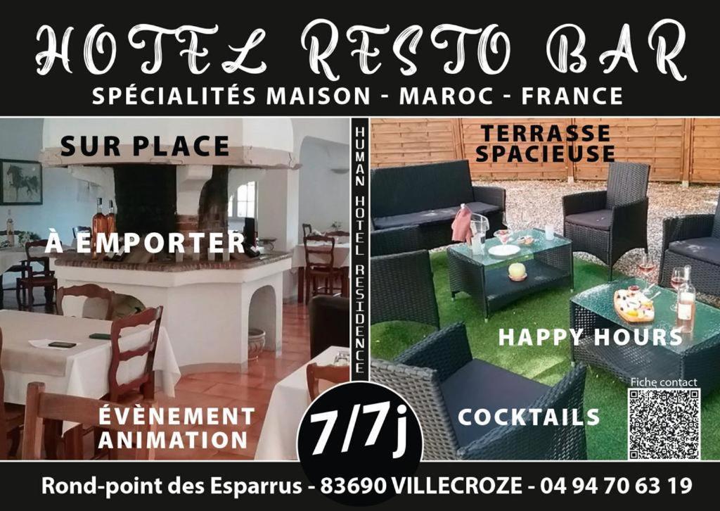 Human Hotel Restaurant Park Villecroze Dış mekan fotoğraf